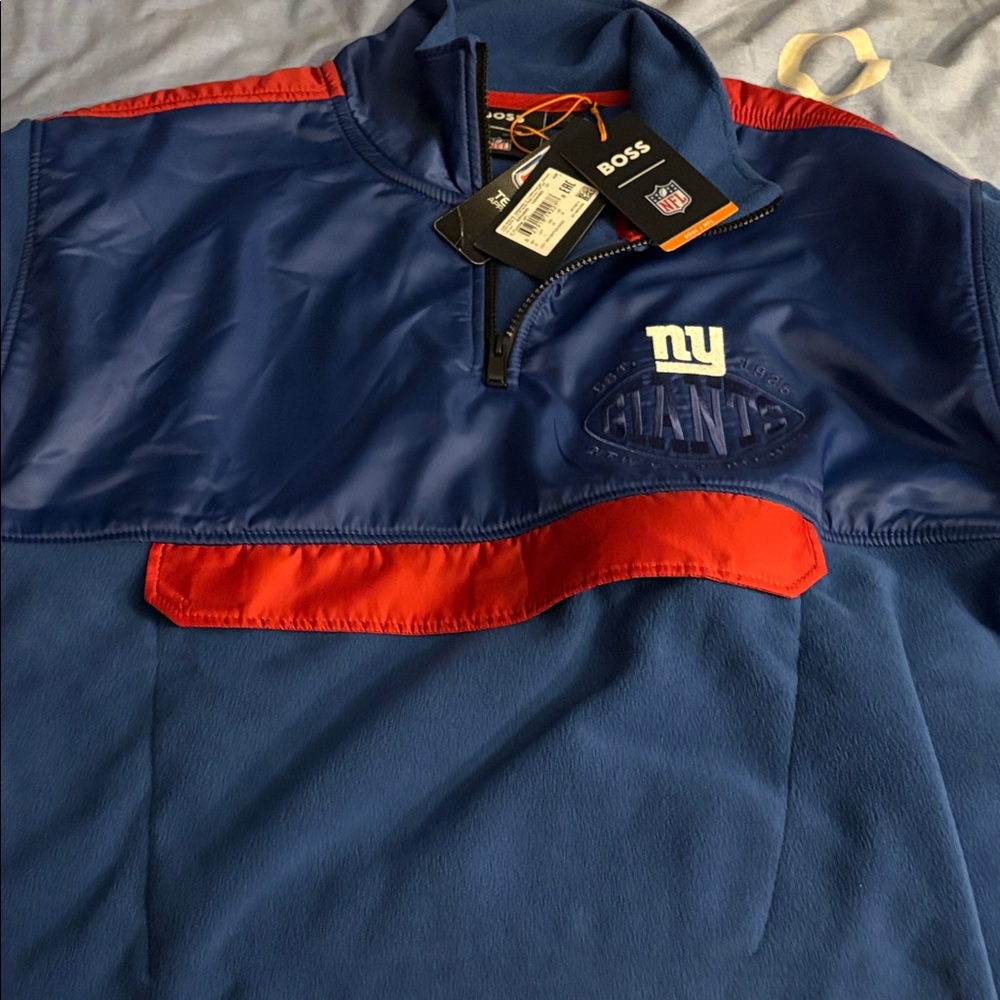 Boss New York Giants Quarter-Zip Pullover